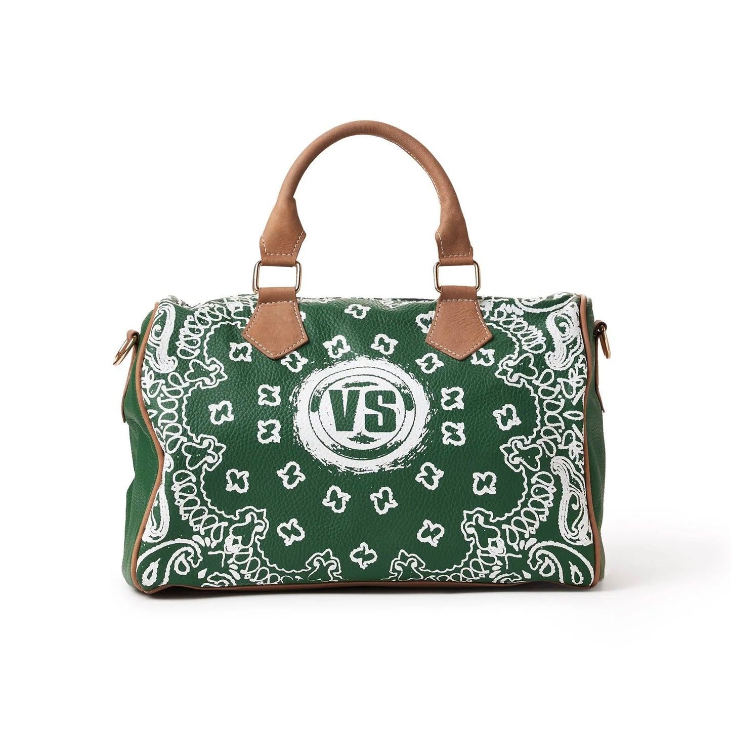 Vale Pine Green Flag Mini Duffle Bag