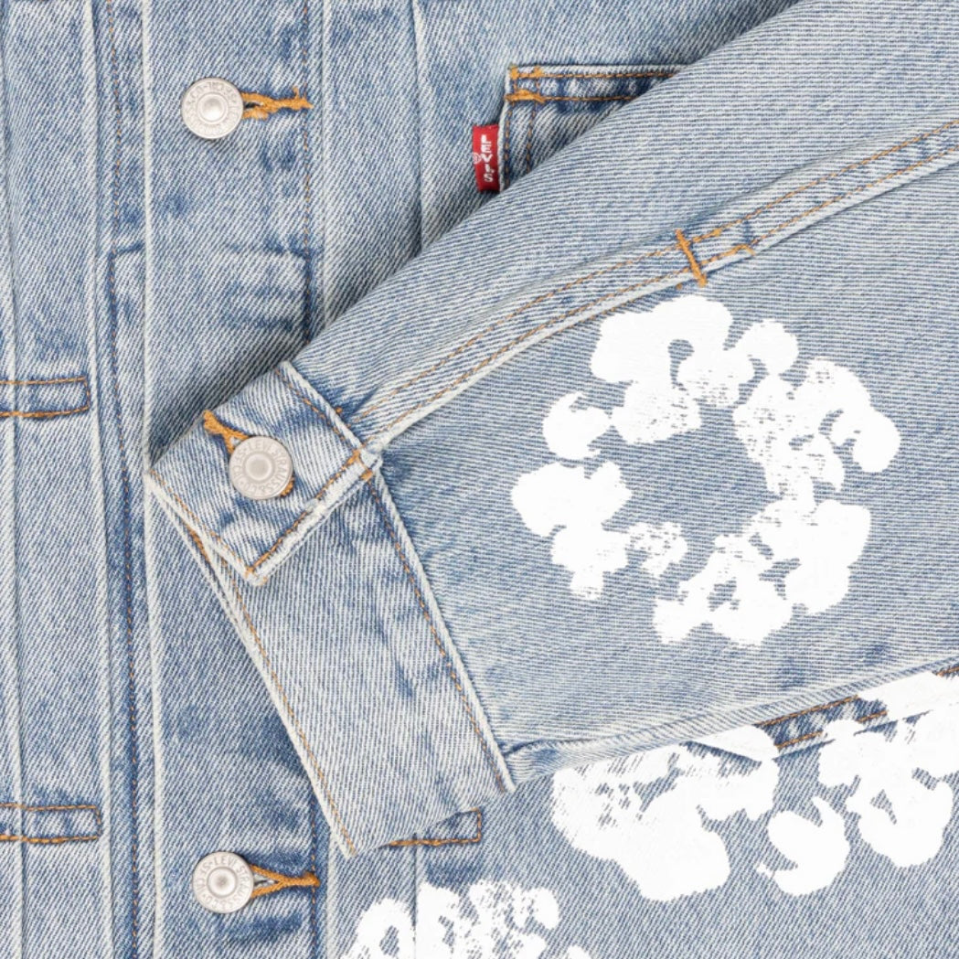 Denim Tears Light Wash Type-2 Cotton Wreath Denim Jacket