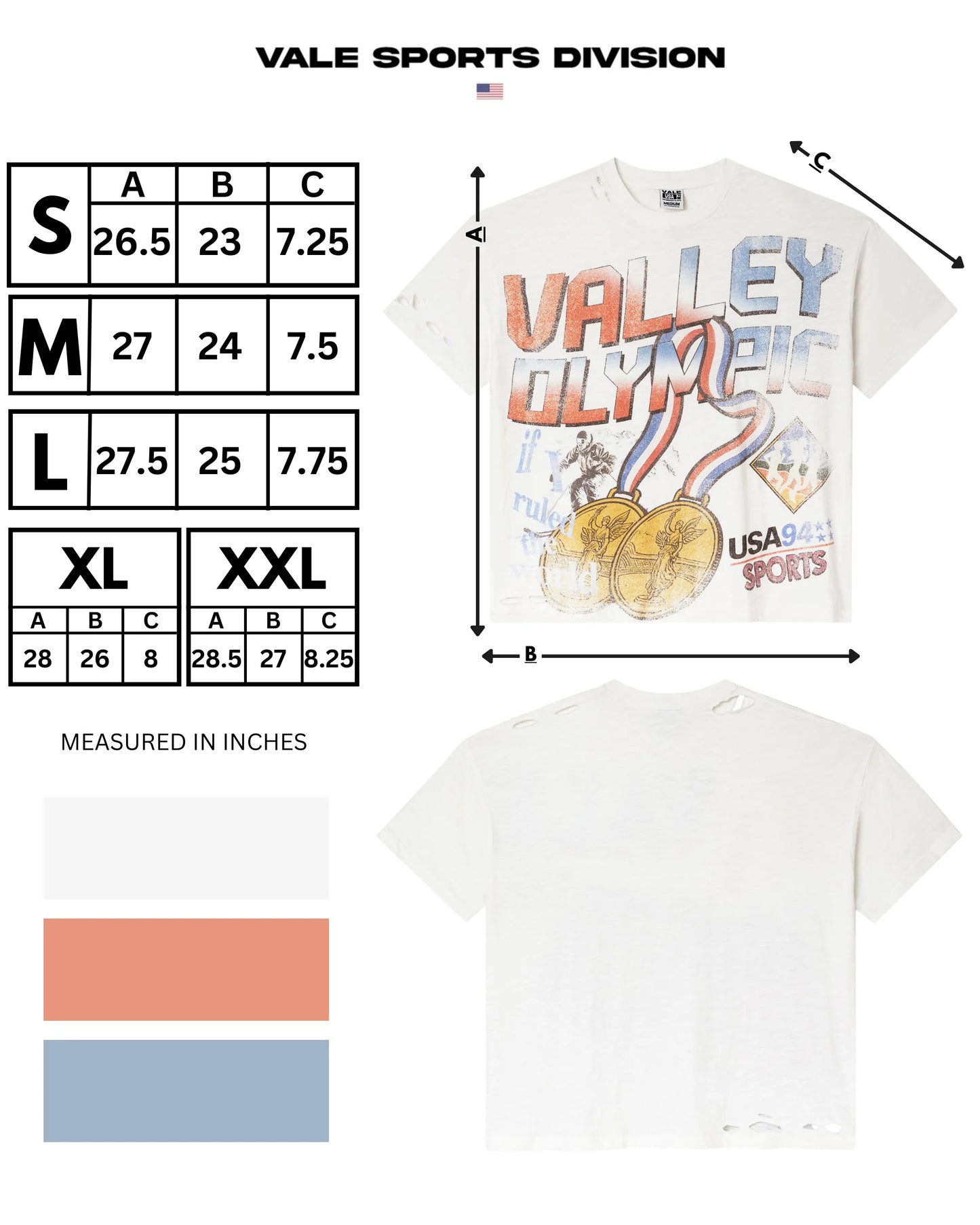 Vale White Olympia T-Shirt