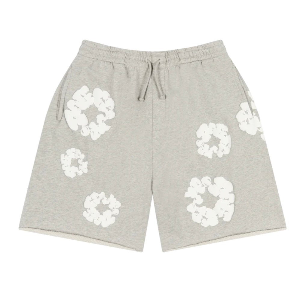 Denim Tears Grey Cotton Wreath Shorts