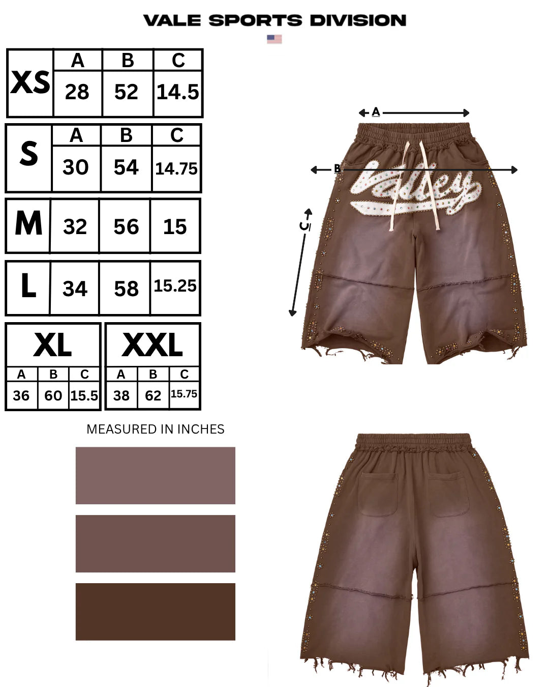 Vale Chocolate Skittle 3/4 Shorts