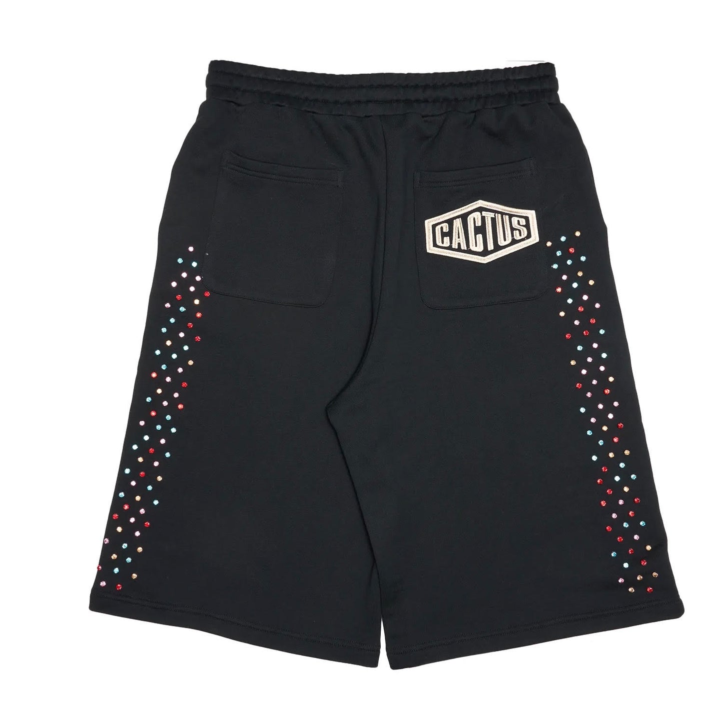 AZVA Black Crystal Cactus Shorts