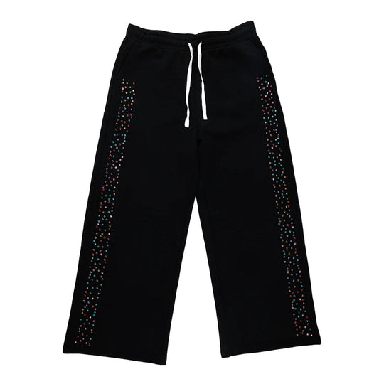 AZVA Black Crystal Cactus Sweatpants