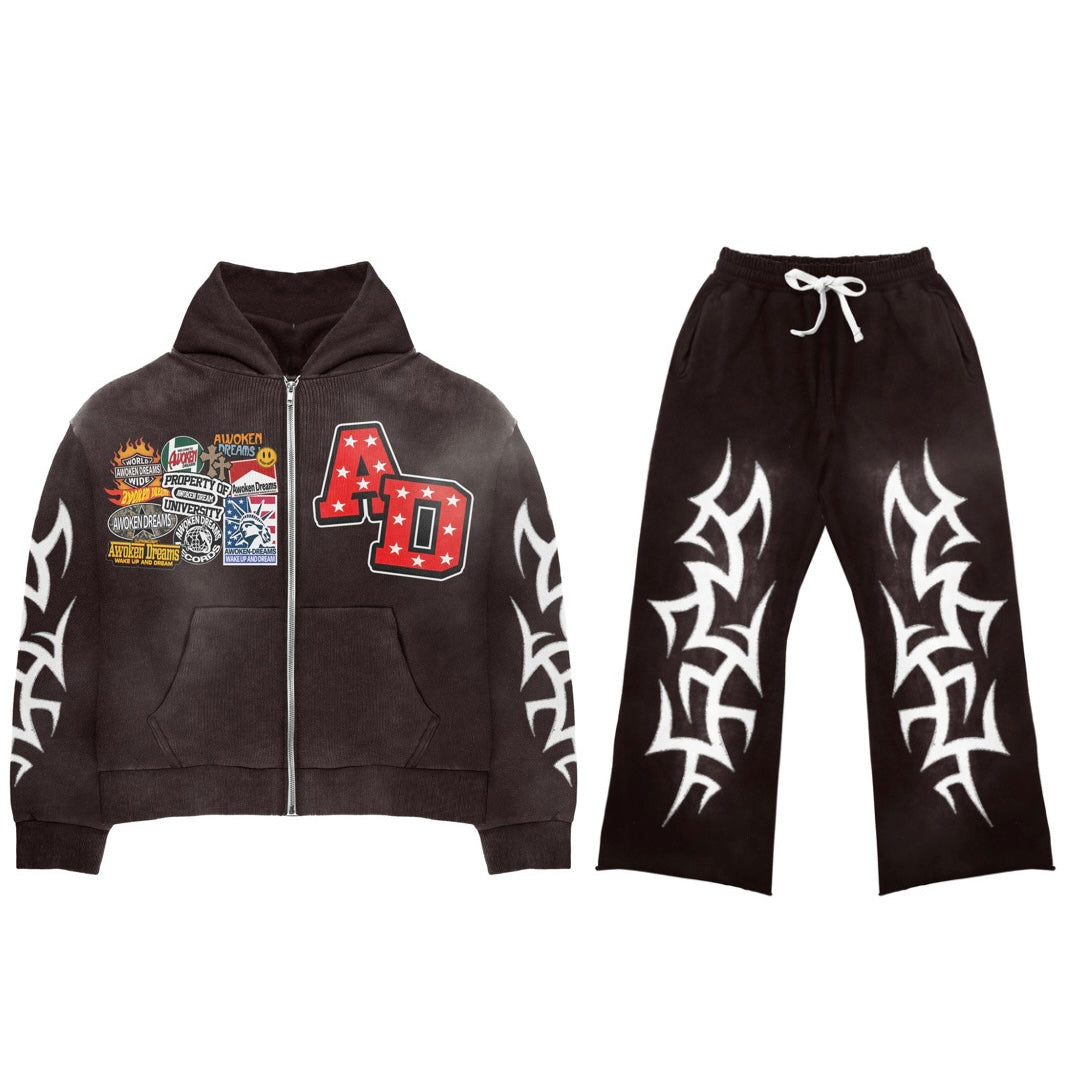 Awoken Dreams Mocha Patchwork Set