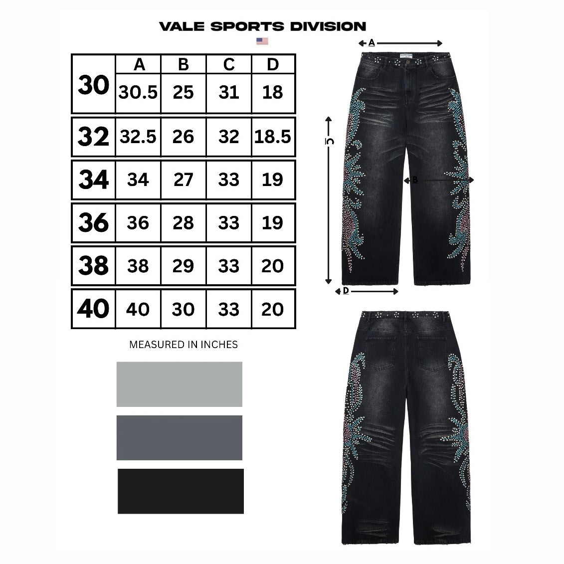 Vale Black Tsunami Denim