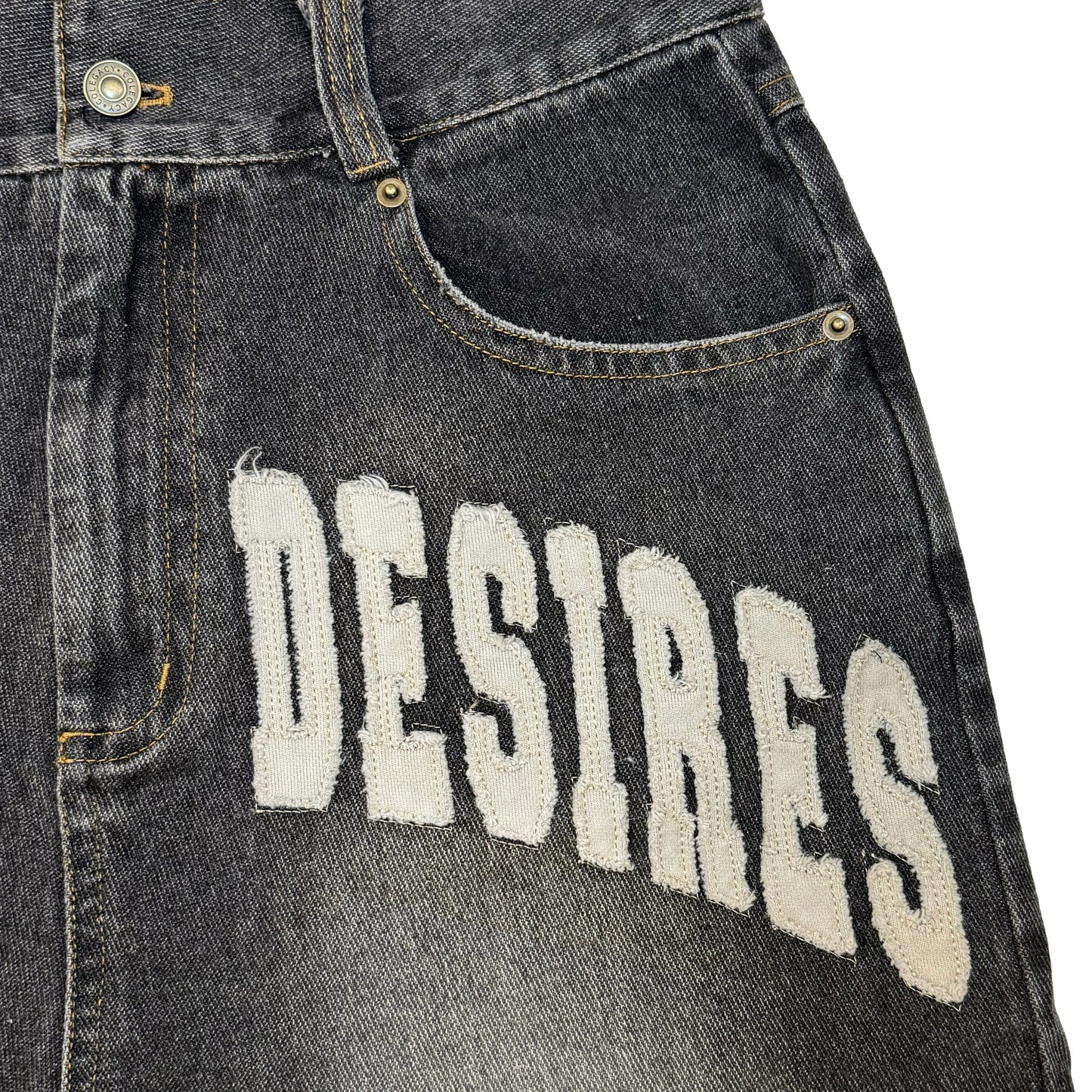 Bottega Desires Black Denim Shorts 4