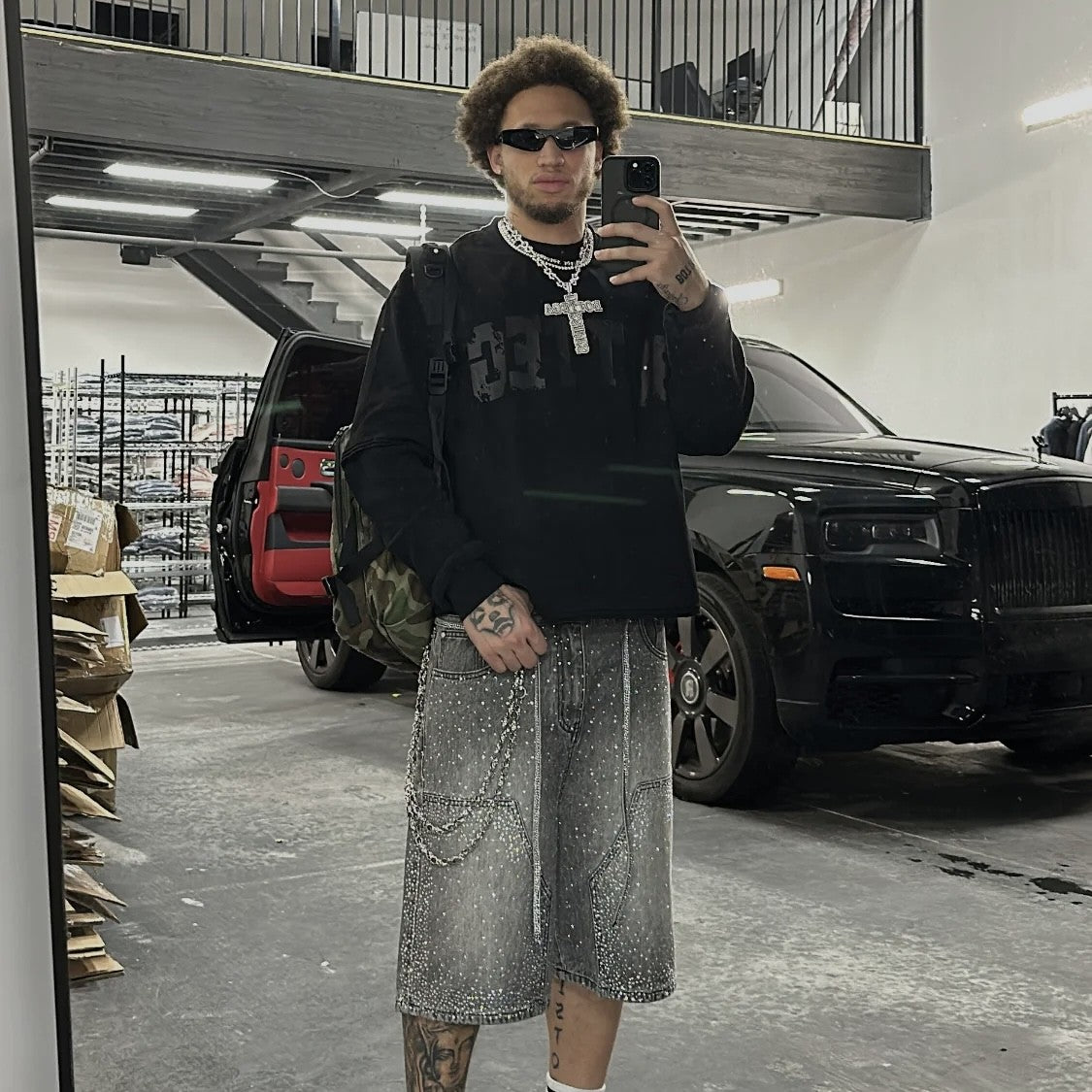 Bottega Desires Black War Long Sleeve Shirt