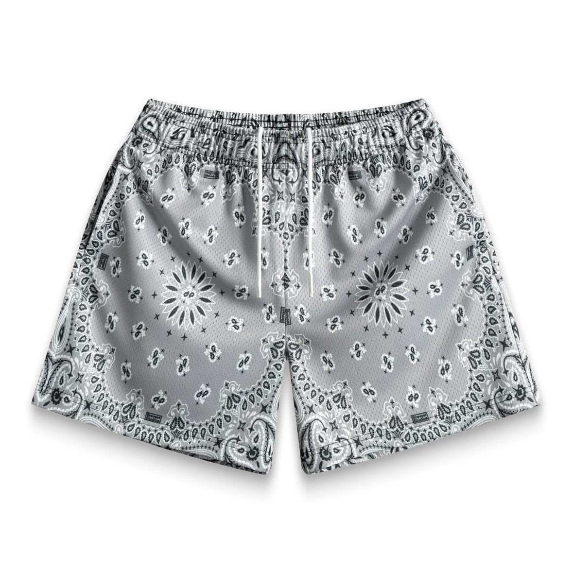 Bravest Studios Grey Paisley V2 Shorts Front