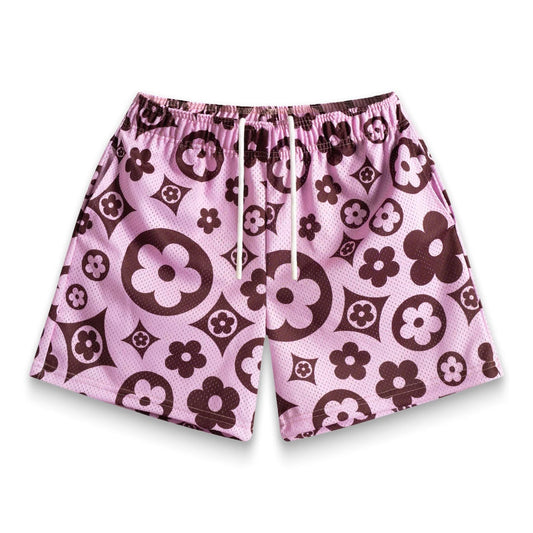 Bravest Studios Pink Flower Shorts