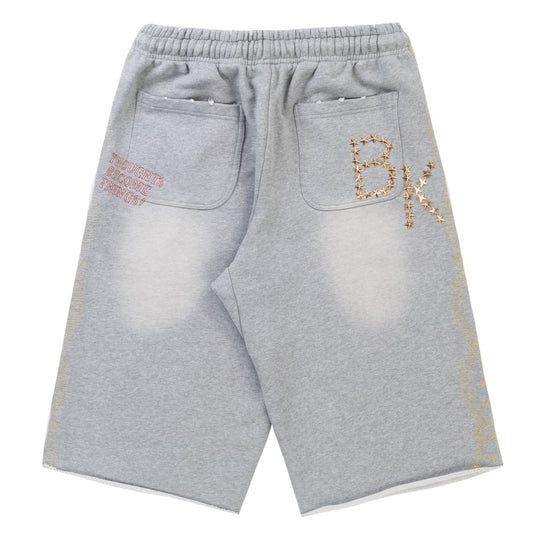 Boredom Kills Grey Collegiate Shorts