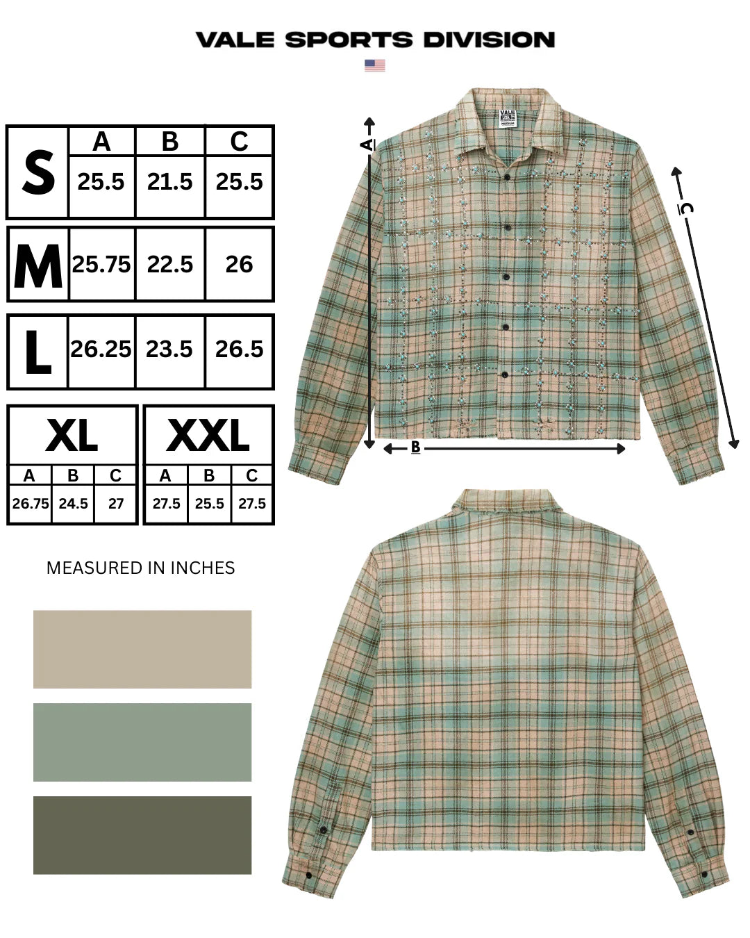 Vale Little Gems Flannel