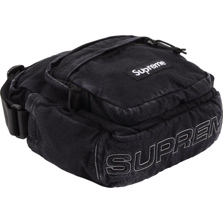 Supreme Black Denim Shoulder Bag