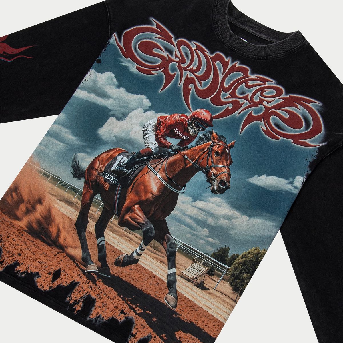 Godspeed Black Wash Thoroughbred Long Sleeve