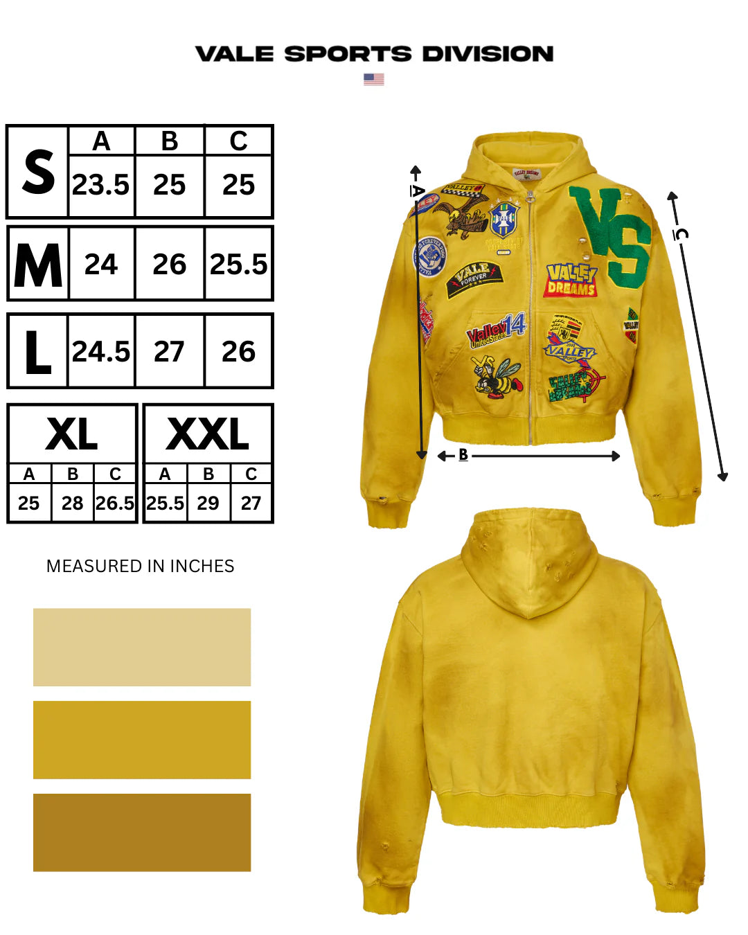 Vale Doodle Zip Hoodie