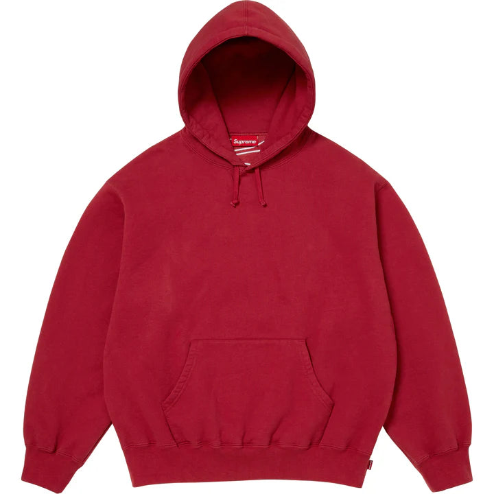 Supreme Dark Red Satin Applique Hoodie