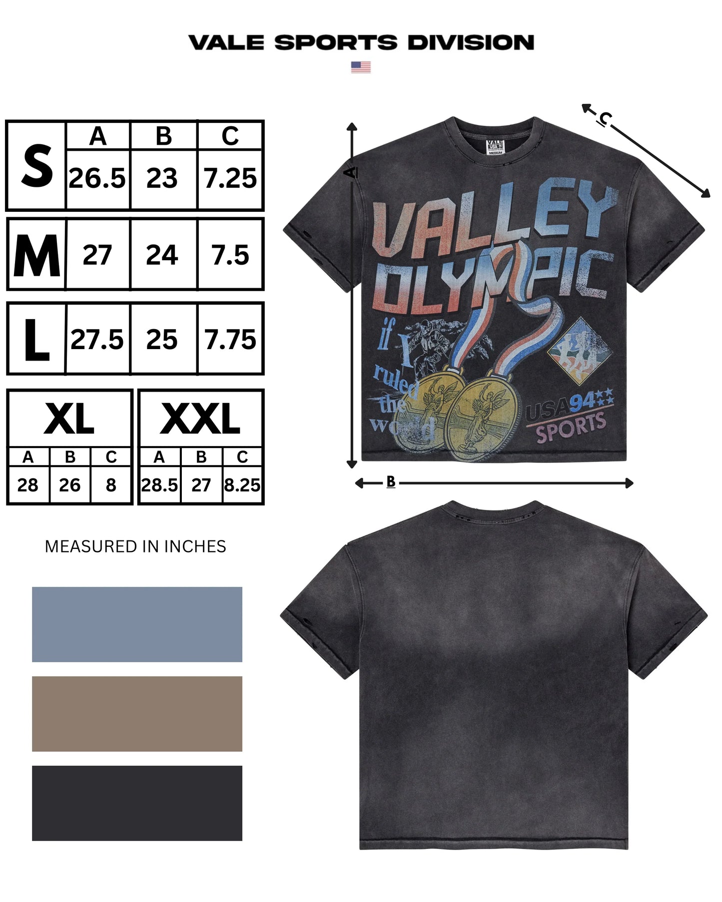 Vale Black Olympia T-Shirt