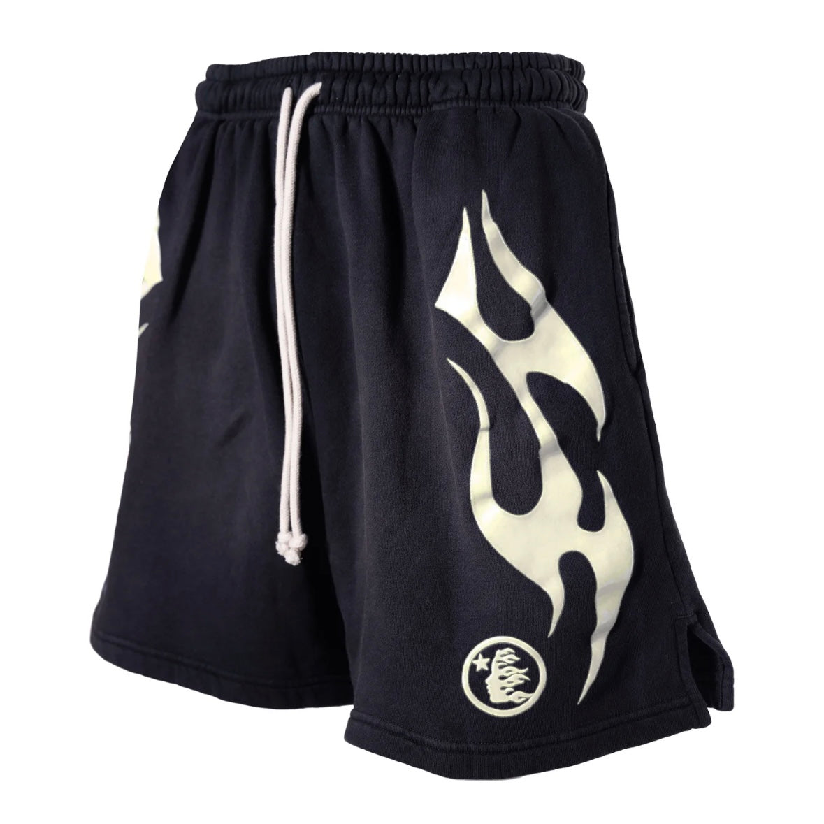 Hellstar Black White Flame Shorts