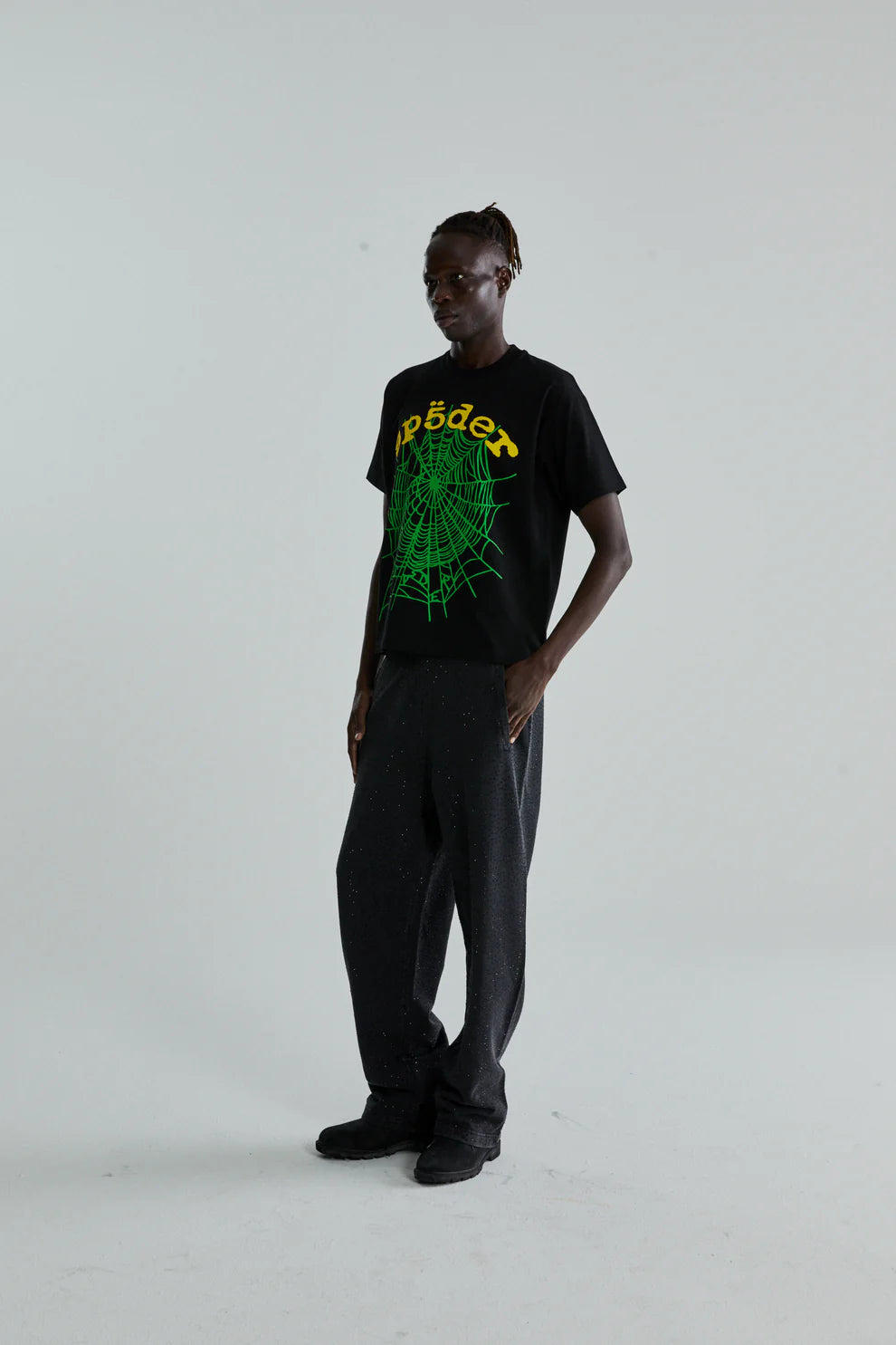 Sp5der Black OG Web V2 T-Shirt