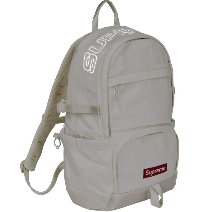 Supreme White Denim Backpack