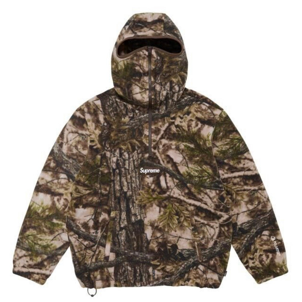 Supreme Camo Polartec Face Mask Half Zip Hoodie