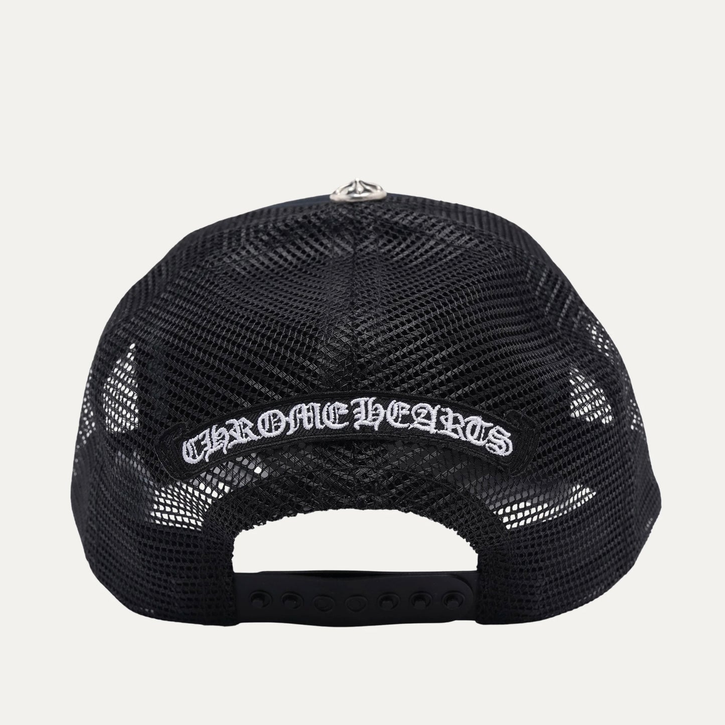 Chrome Hearts Black Cemetery Trucker Hat