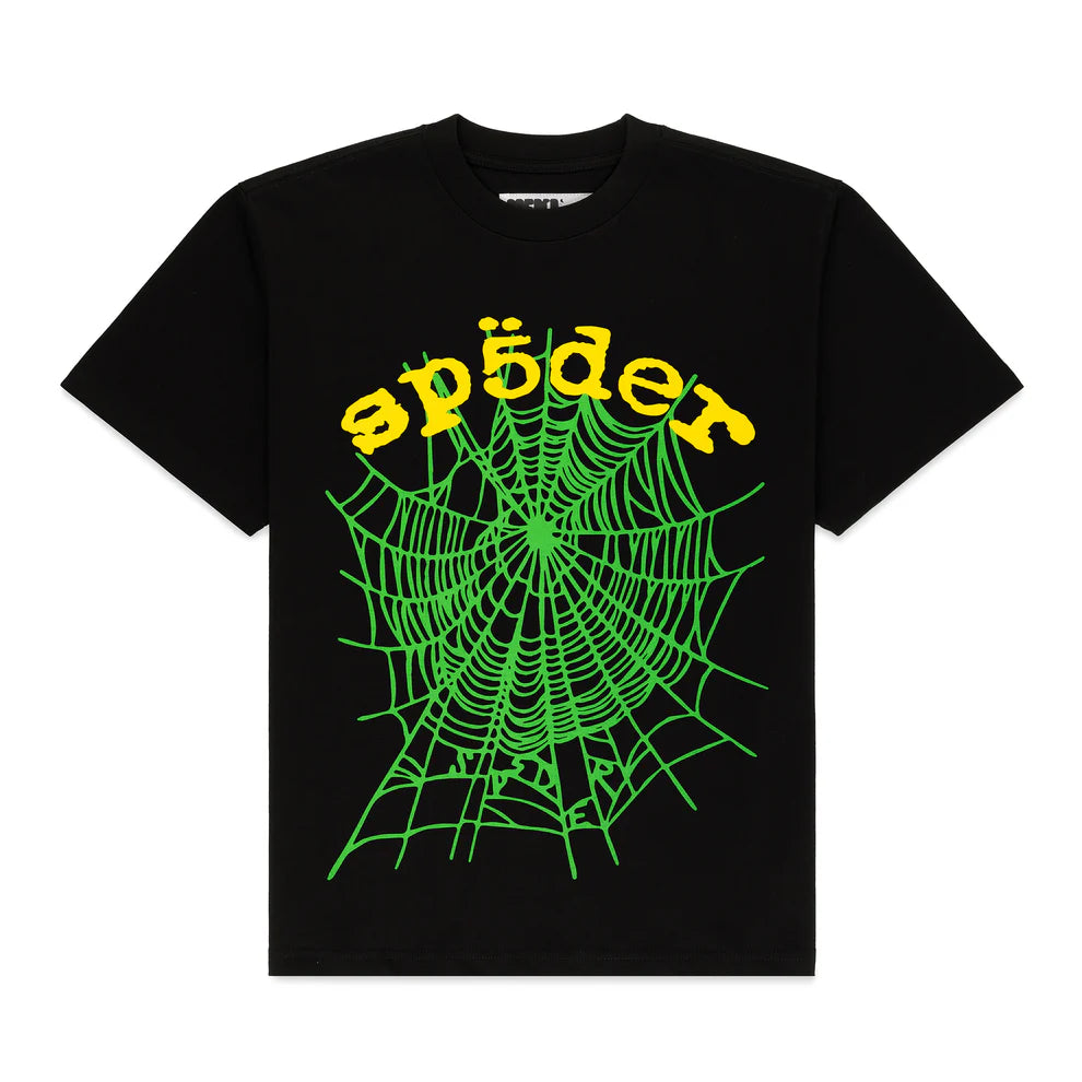 Sp5der Black OG Web V2 T-Shirt