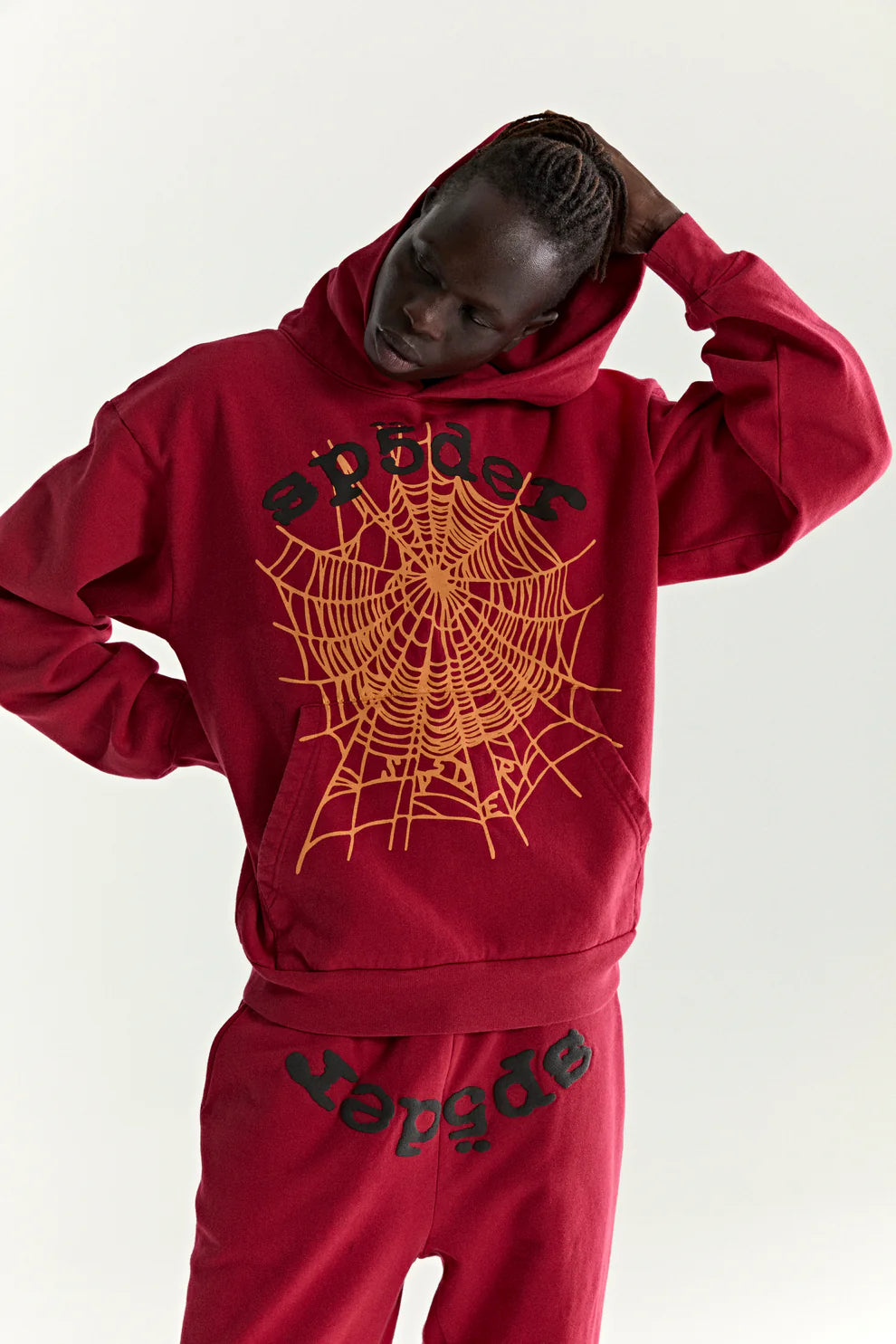 Sp5der Red OG Web V2 Hoodie