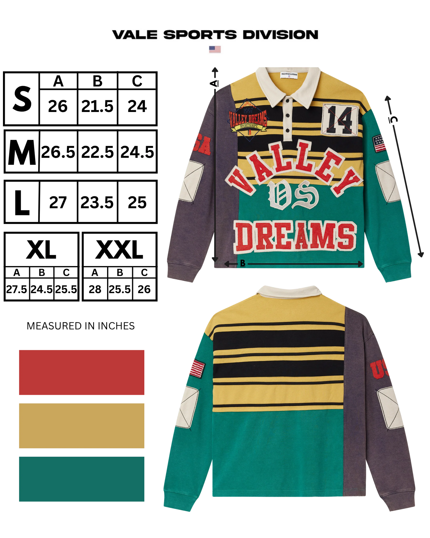 Vale Classic Rugby Long Sleeve