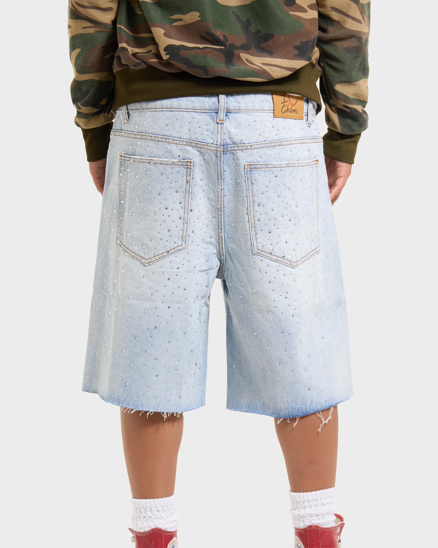 HMDD Light Wash Billie Jean Crystal Jorts