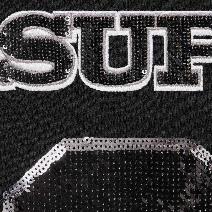 Supreme Black Sequin Football Jersey