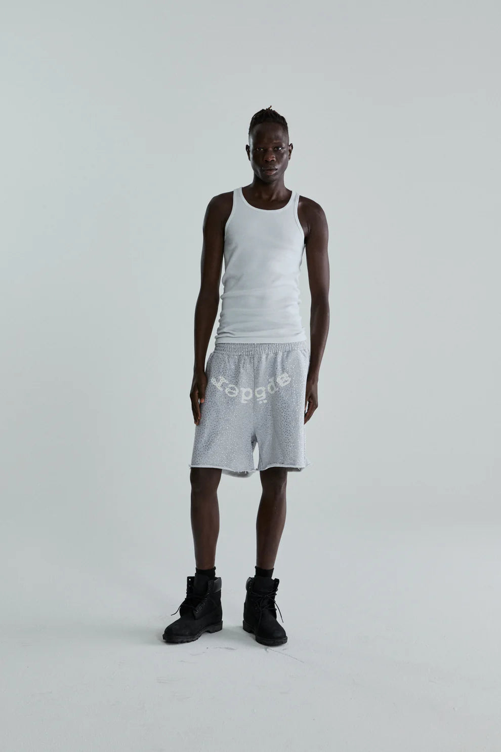 Sp5der Heather Grey VVS Shorts