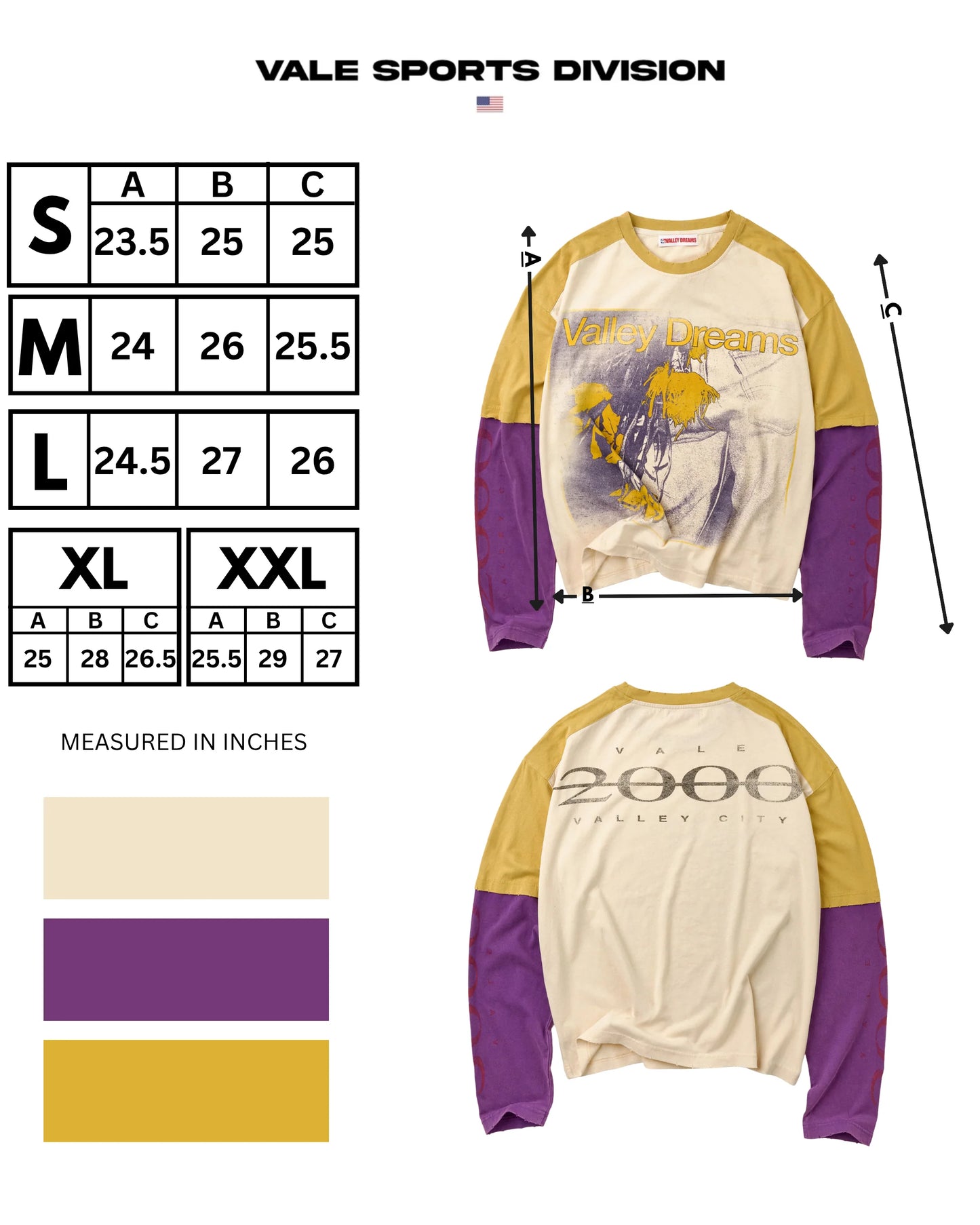 Vale Cream Sunrise Long Sleeve