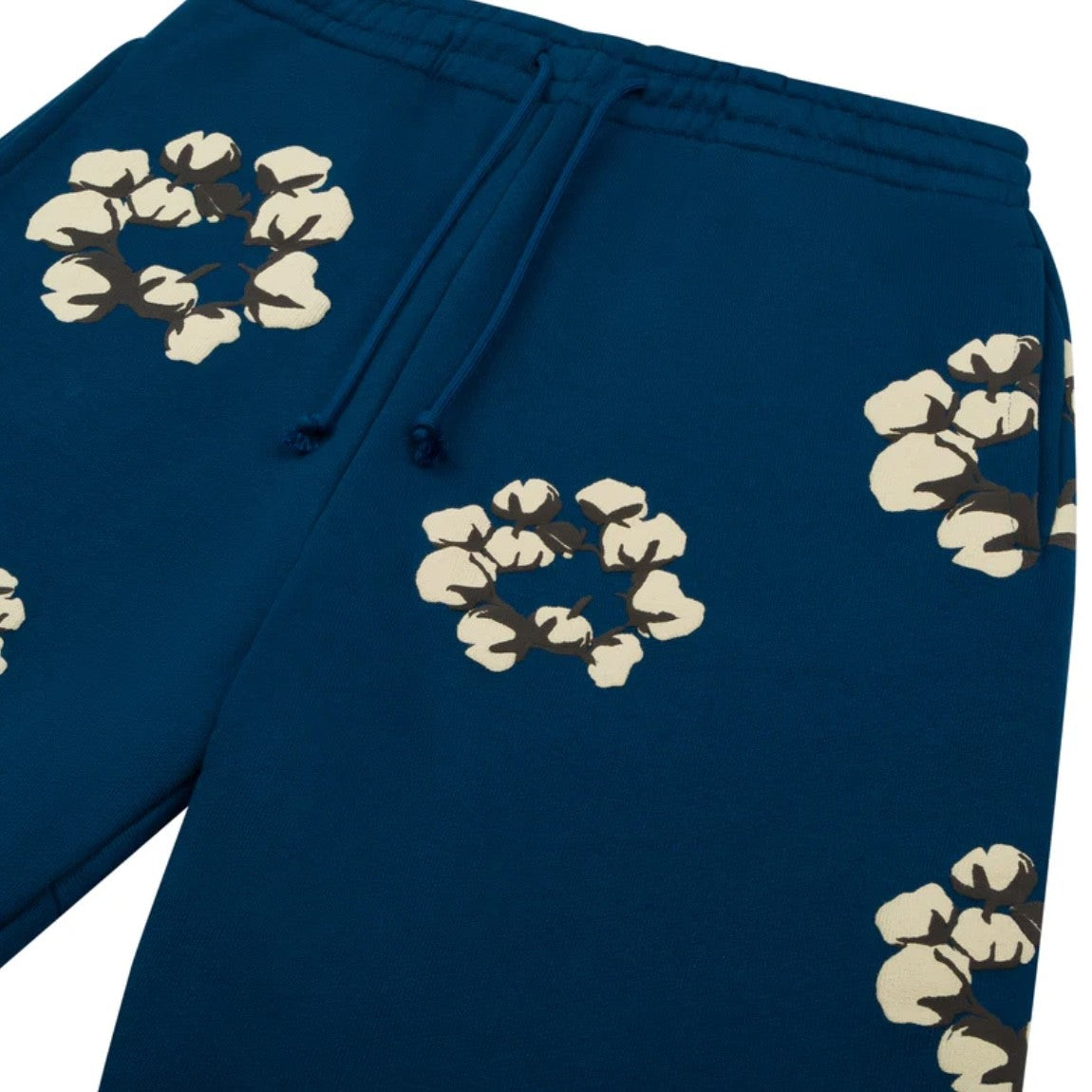 Denim Tears CPFM Navy Cactus Tears Wreath Sweatpants Close