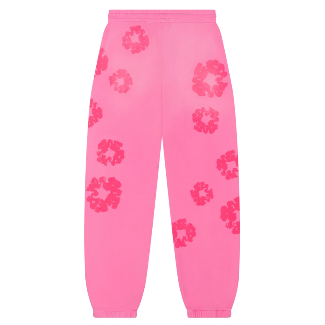 Denim Tears Pink Mono Cotton Wreath Sweatpants back