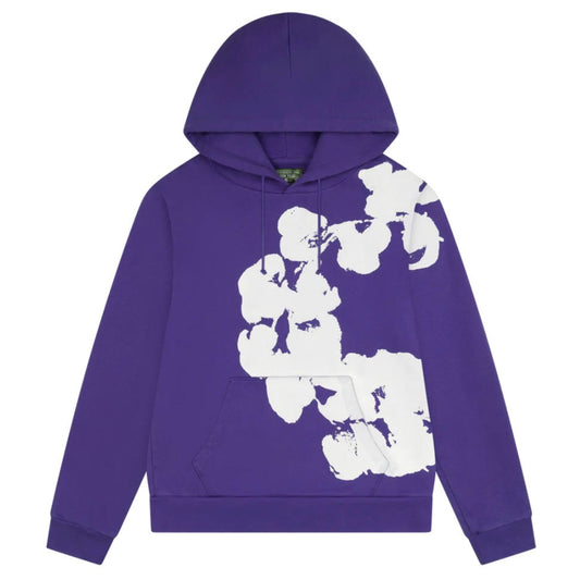 Denim Tears Purple Big Cotton Wreath Hoodie