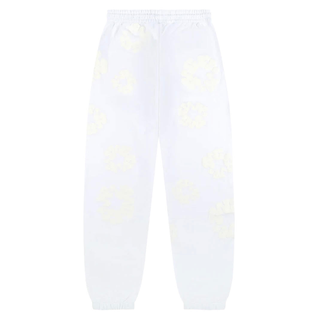 Denim Tears White Mono Cotton Wreath Sweatpants