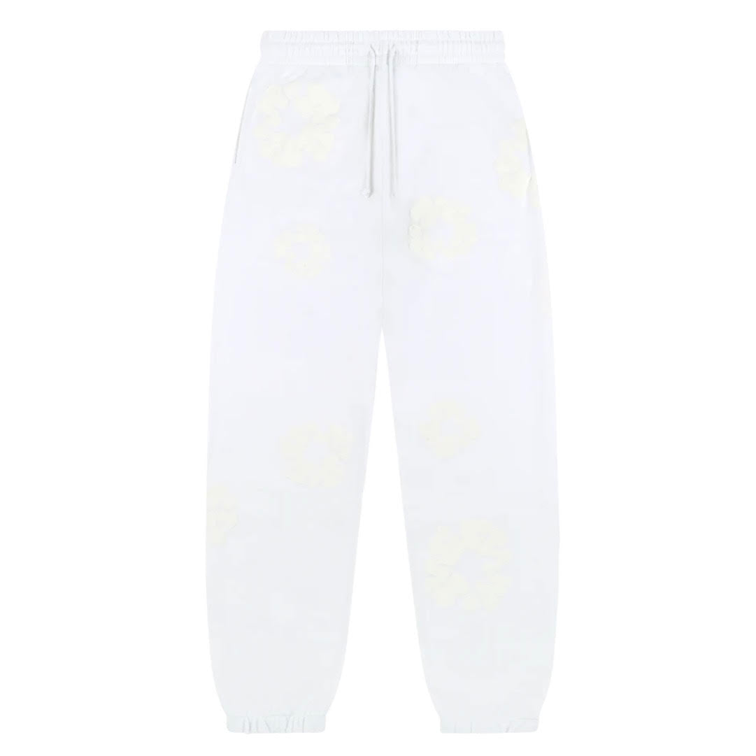 Denim Tears White Mono Cotton Wreath Sweatpants