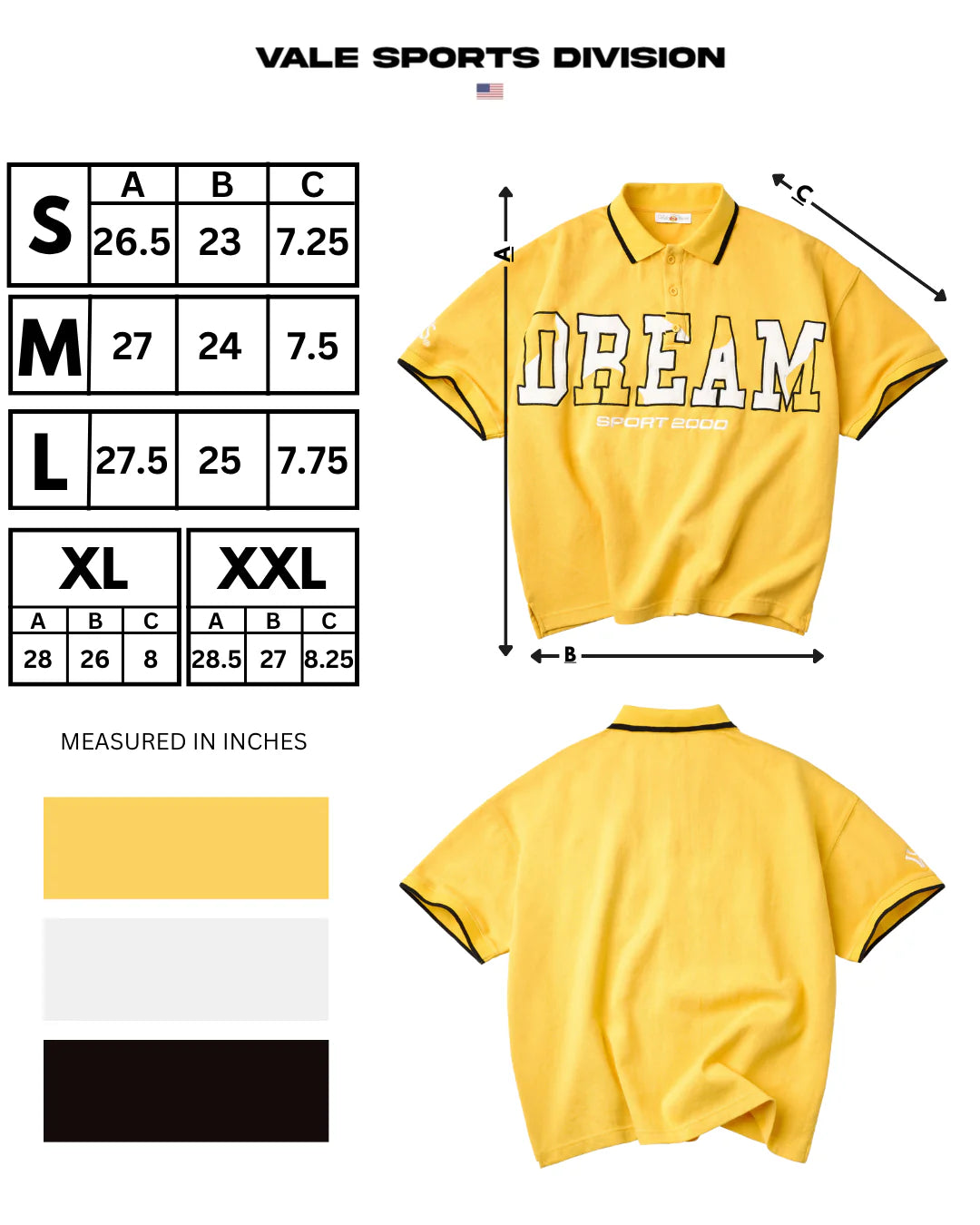 Vale Lemonade Dreams Polo Short Sleeve