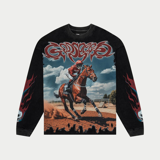 Godspeed Black Wash Thoroughbred Long Sleeve