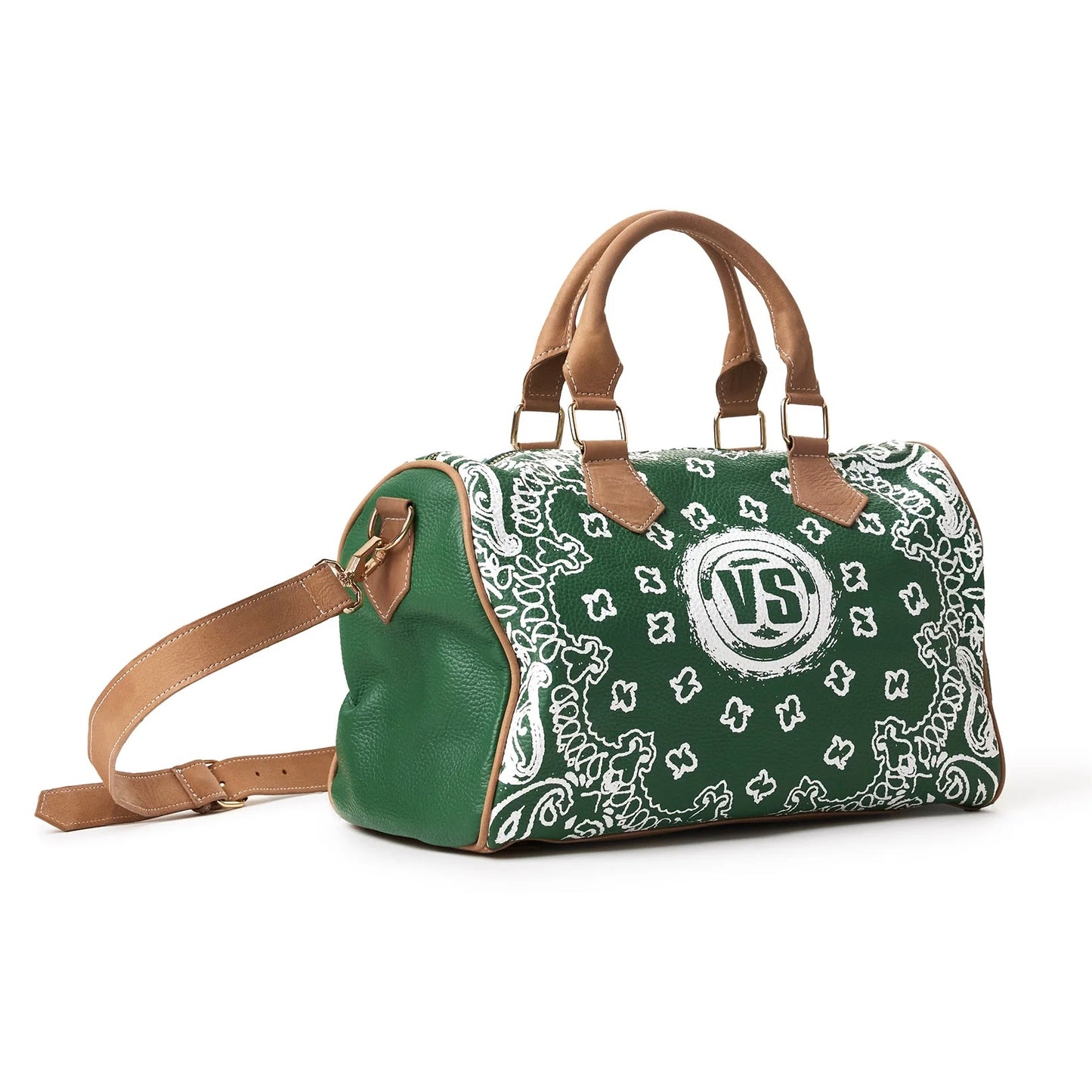 Vale Pine Green Flag Mini Duffle Bag