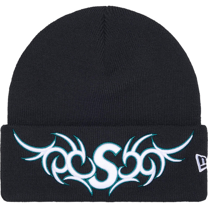 Supreme Navy Tribal S Logo Beanie
