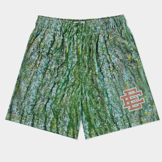 Eric Emanuel Green Brown Bark Shorts