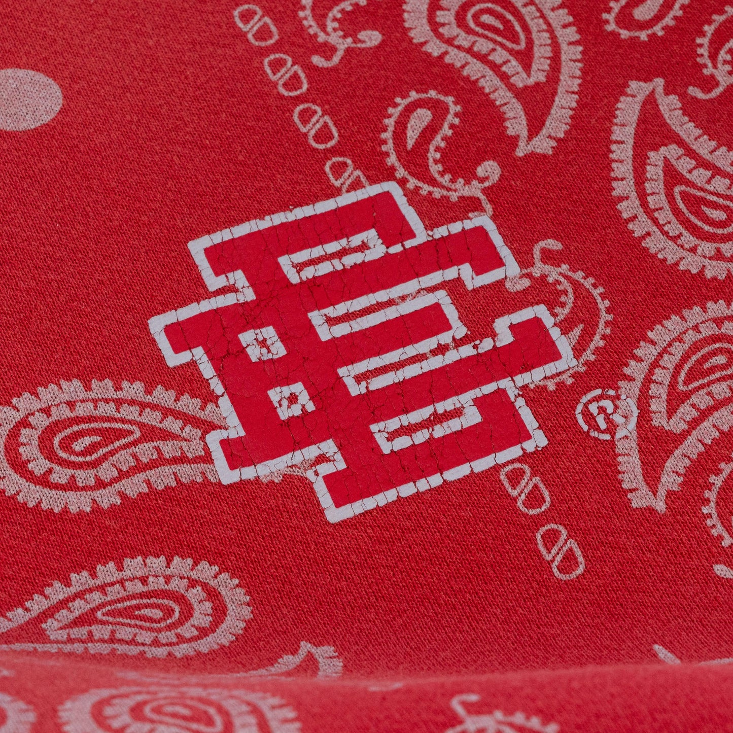 Eric Emanuel Red Paisley Zip Hoodie