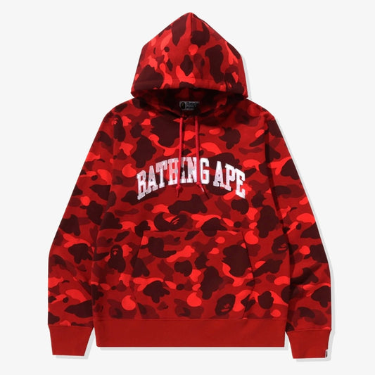 Bape Red Color Camo Hoodie