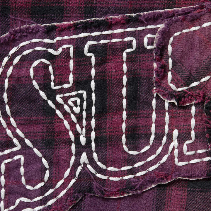 Supreme True Religion Purple Quilted Lined Plaid Flannel