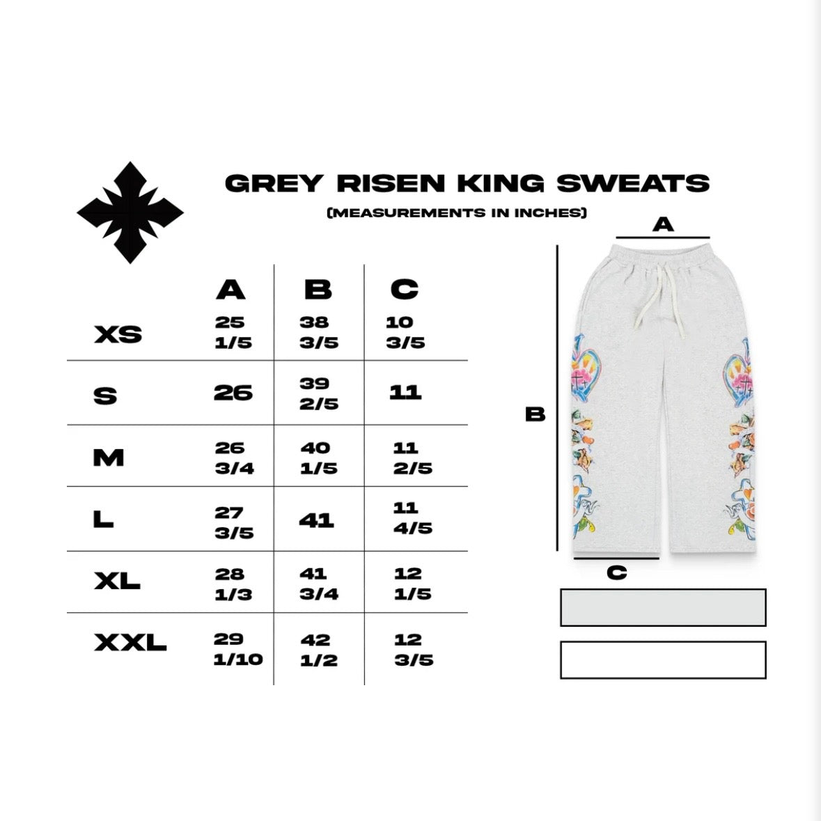 We Are Righteous Grey Risen King Sweatpants