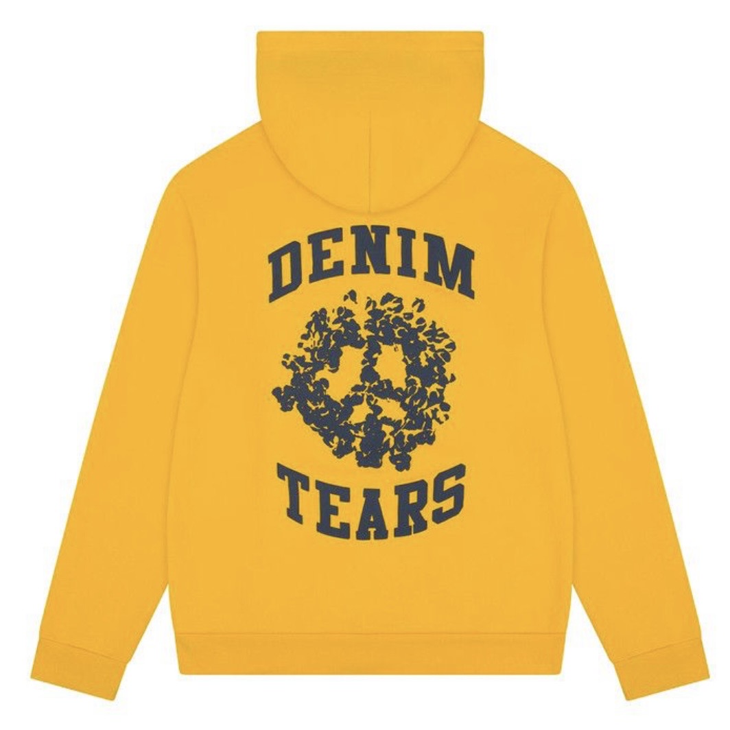 Denim Tears Yellow University Zip Hoodie