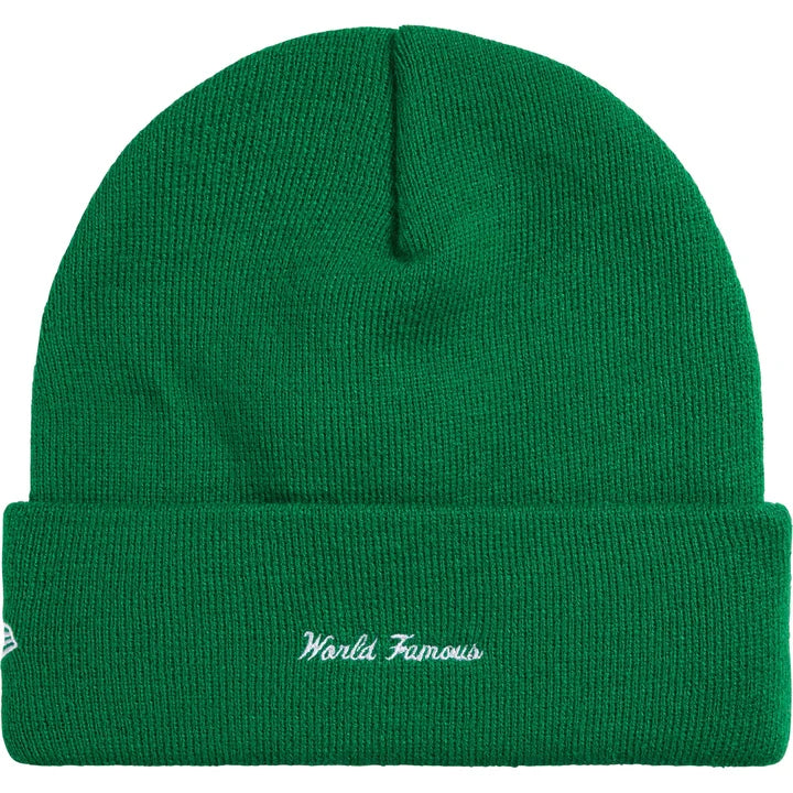 Supreme New Era Green Action Beanie
