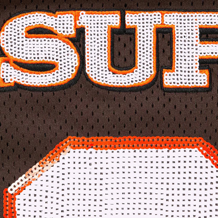 Supreme Brown Sequin Football Jersey