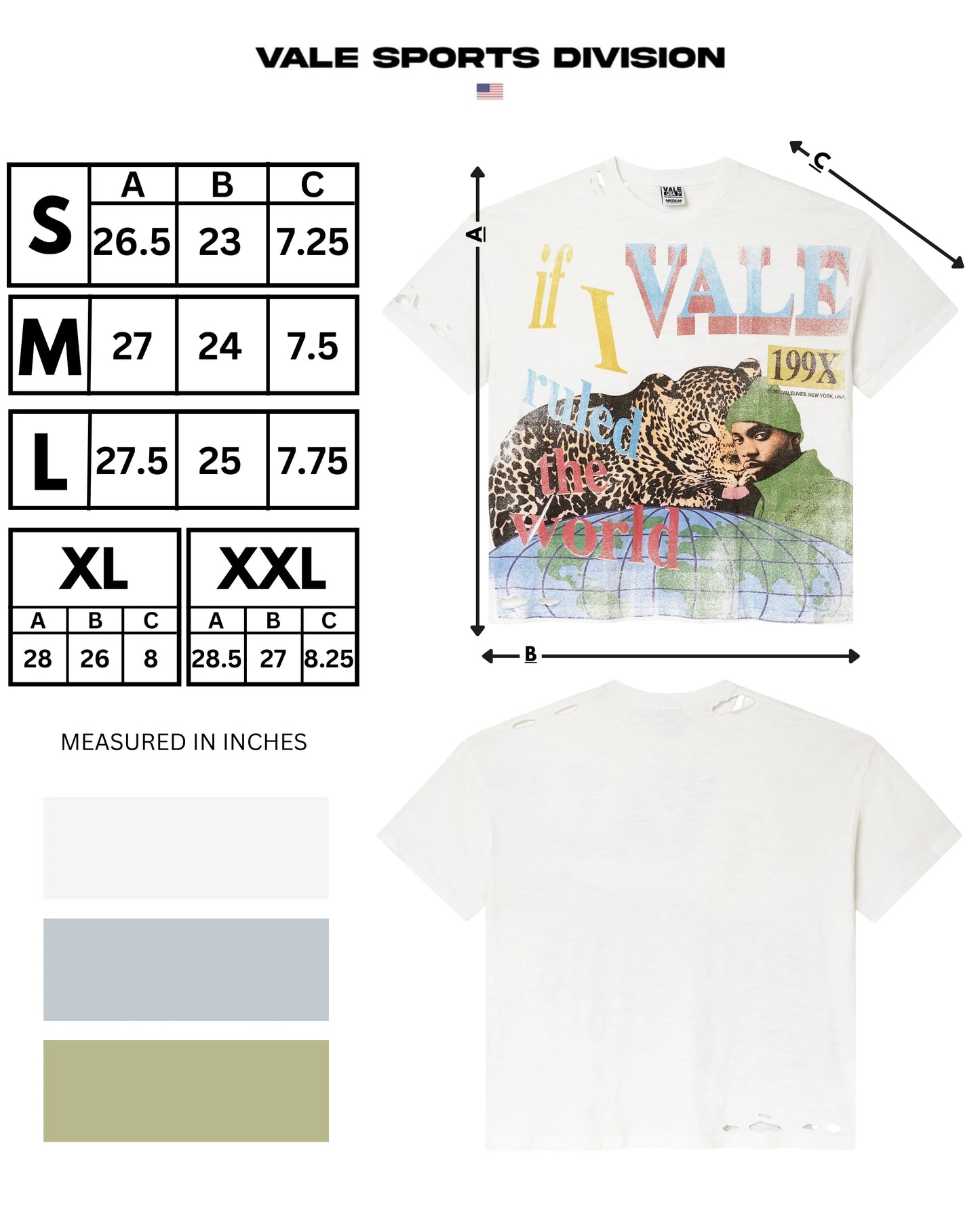 Vale White Da Ruler T-Shirt